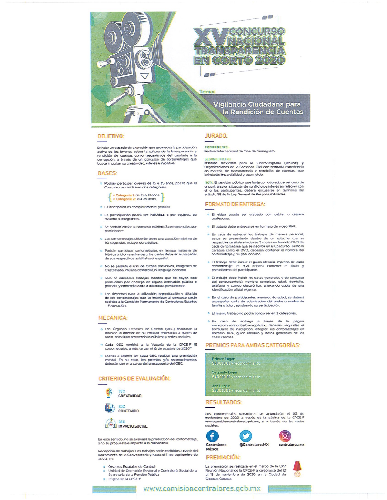 convocatoria transparencia
